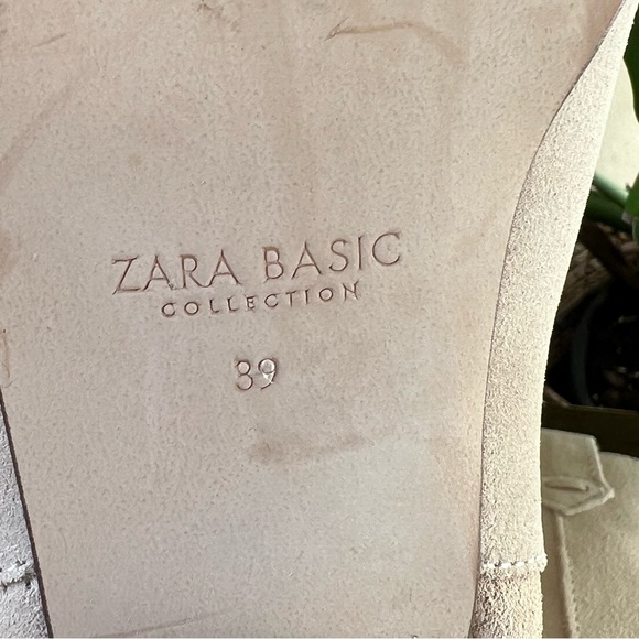 Zara Fringe Cream Suede Ankle Boots EU39 US8 ‘Display Shoes’ - Picture 16 of 17